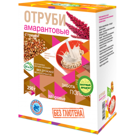 Отруби амарантовые "Di&Di" с гречей, без глютена 250г, 1/20