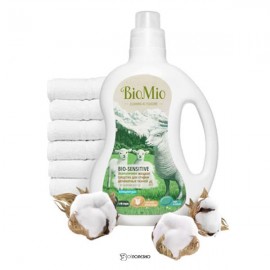 Экологичное жидкое средство для стирки деликатных тканей с экстрактом хлопка 1500 мл BioMio 100566