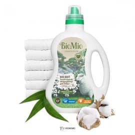 Экологичный кондиционер для белья с эфирным маслом эвкалипта и экстрактом хлопка 1500 мл BioMio 100567