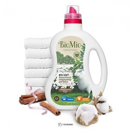 Экологичный кондиционер для белья с эфирным маслом корицы и экстрактом хлопка 1500 мл BioMio 100568