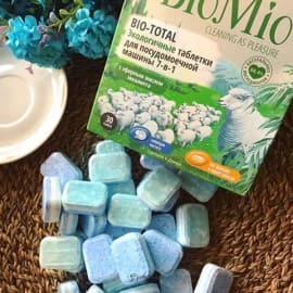 Экологичные таблетки для посудомоечной машины с эфирным маслом эвкалипта 7 в 1 30 шт 600 гр BioMio 100576