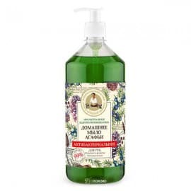 Натуральное домашнее мыло Кедрово-можжевеловое антибактериальное Рецепты бабушки Агафьи 1000 мл 100640