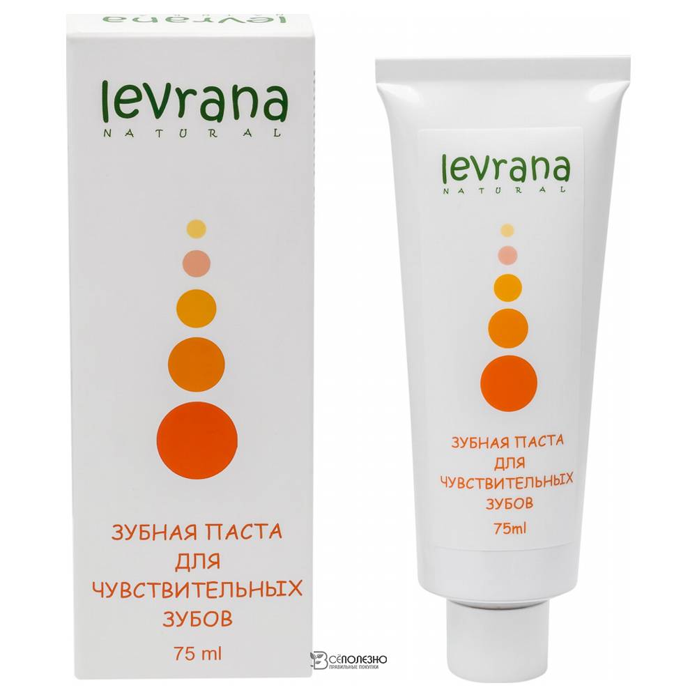Зубная паста Для чувствительных зубов, 75мл 107243 Levrana
