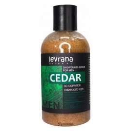 Гель-скраб для душа Кедр мужской 300 мл 107258 Levrana