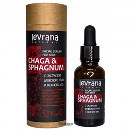 Сыворотка для лица Чага и Сфагнум, мужская, 30 мл 107259 Levrana