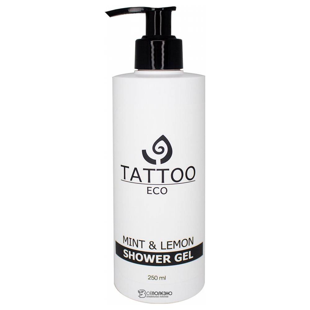 Гель для душа Мята и лимон Tattoo Eco 250 мл 107325 Levrana