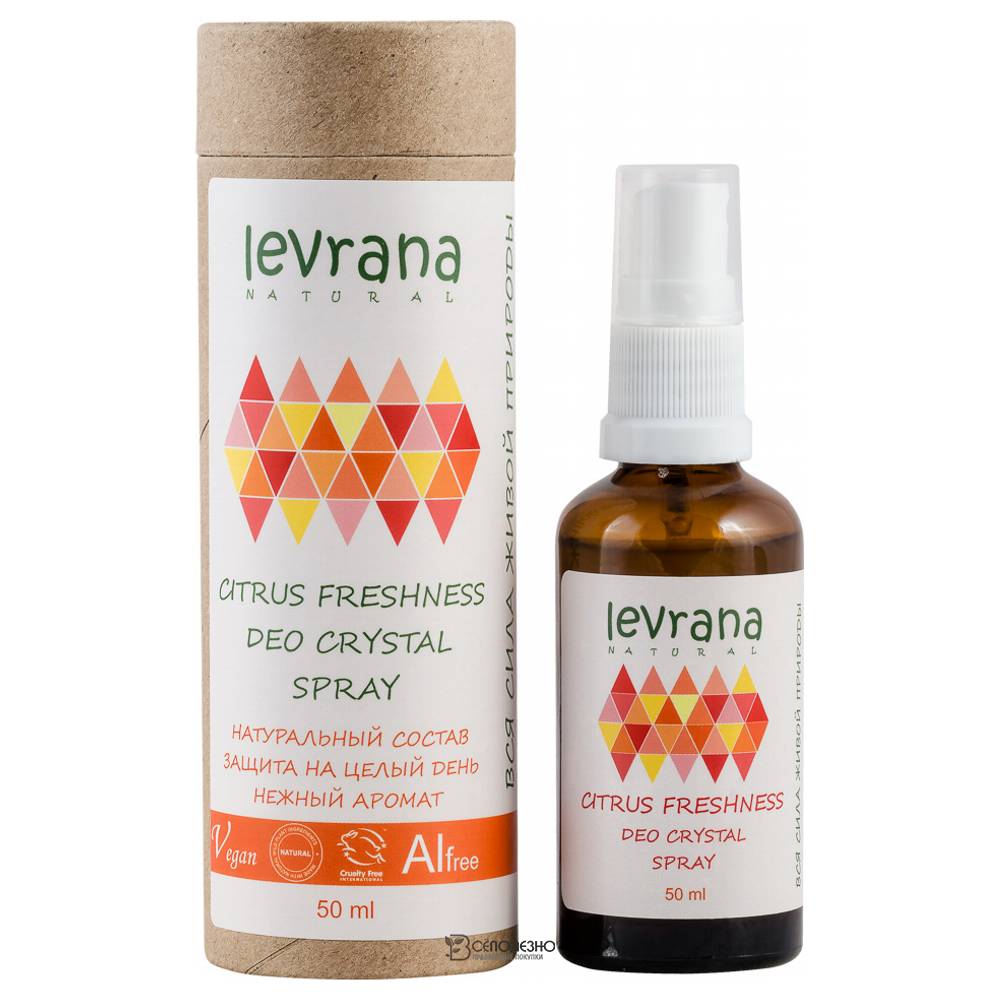 Дезодорант Цитрусовая свежесть 50 мл COSMOS ORGANIC 107334 Levrana