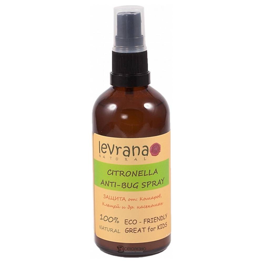 Спрей от комаров и насекомых ANTI-BUG SPRAY 100 мл 107351 Levrana