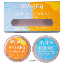Скраб+органическое масло для губ 10+10гр 107362 Levrana