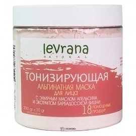 Альгинатная маска для лица, Тонизирующая, 500 мл, 107411 Levrana