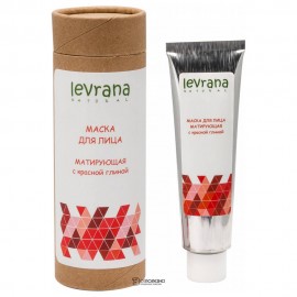 Маска для лица с красной глиной, матирующая, 50мл 107416 Levrana