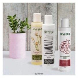 Черная мицеллярная вода, детокс, 200мл ECOCERT 107438 Levrana