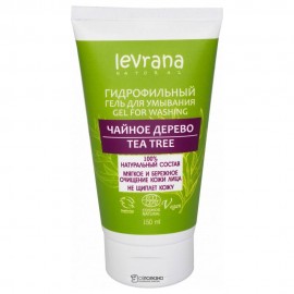 Гель для умывания Чайное Дерево, 150мл (гидрофильный) ECOCERT 107440 Levrana