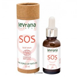Сыворотка для лица SOS проивовоспалительная для проблемной кожи с акне, точечного действия 30 мл ECOCERT 107444 Levrana