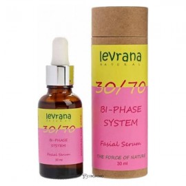 Сыворотка для лица двухфазная 30/70 с маслом Дамасской розы 30 мл ECOCERT 107452 Levrana