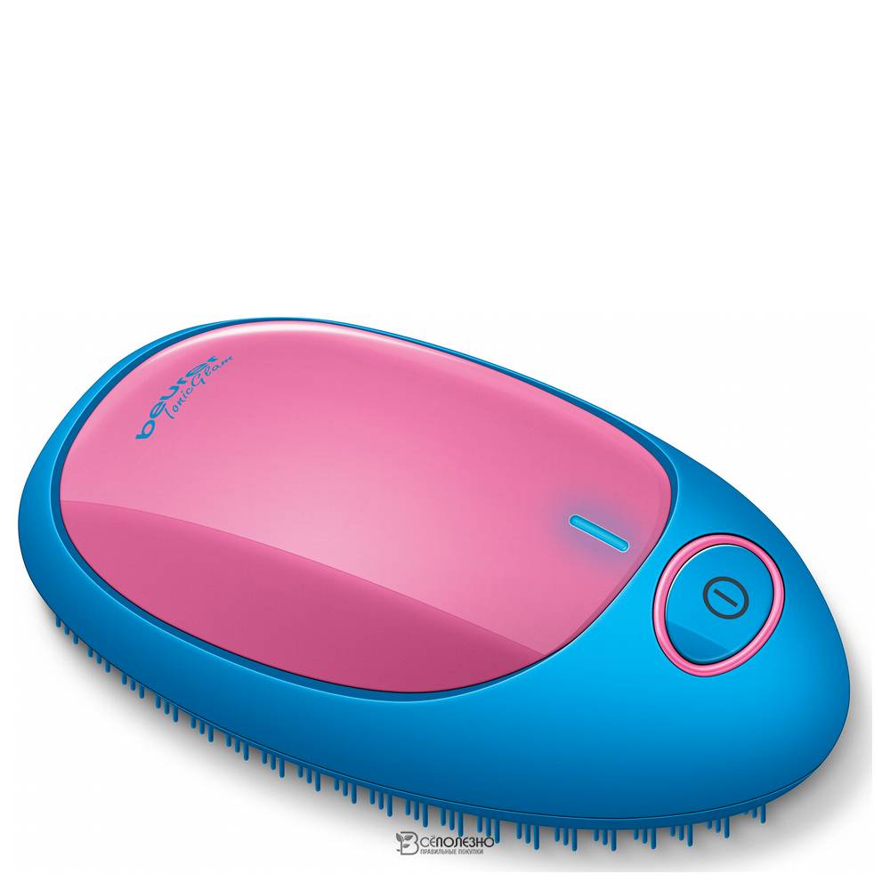 Щетка для распутывания волос (голубой/розовый) HT 10 IONIC  107721