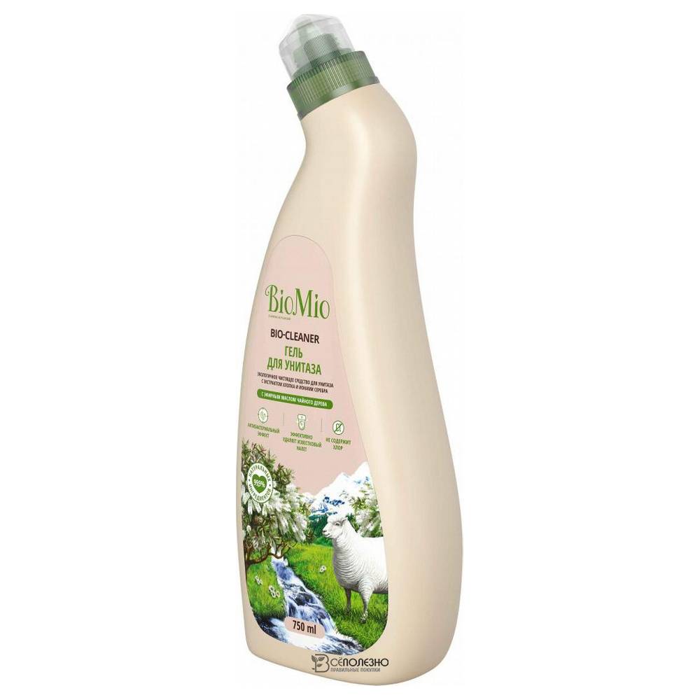 Экологичное чистящее средство для унитаза чайное дерево BioMio BIO-TOILET CLEANER 750 мл