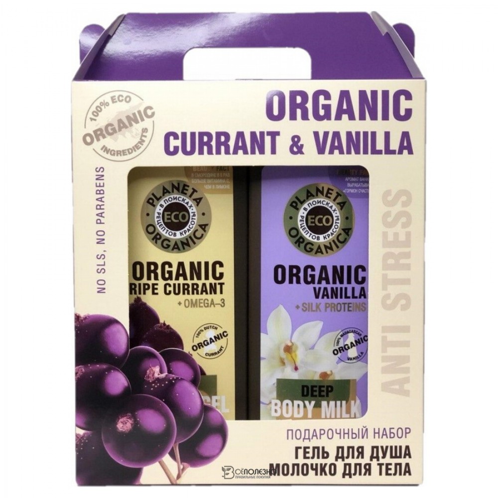Подарочный набор для тела ECO Anti stress 340x340 мл Planeta Organica 108198