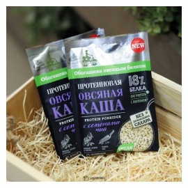 Протеиновая овсяная каша Bionova с семенами Чиа vegan protein быстрого приготовления 108245
