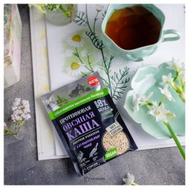 Протеиновая овсяная каша Bionova с семенами Чиа vegan protein быстрого приготовления 108245