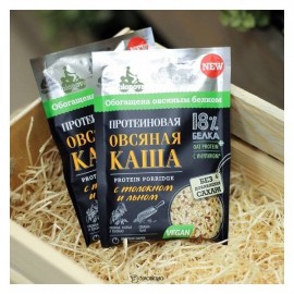 Протеиновая овсяная каша Bionova с толокном и льном vegan protein быстрого приготовления 108246
