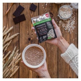 Протеиновая овсяная каша Bionova с шоколадом vegan protein быстрого приготовления 40 г 108248