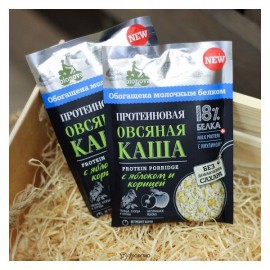 Протеиновая овсяная каша Bionova с яблоком и корицей milk protein быстрого приготовления 108249
