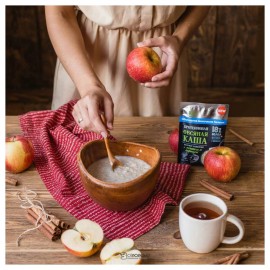 Протеиновая овсяная каша Bionova с яблоком и корицей milk protein быстрого приготовления 108249
