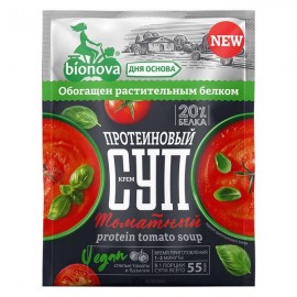 Протеиновый томатный крем-суп Bionova vegan protein быстрого приготовления 108254