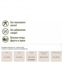 Гранола без сахара Вишневая 400г Bionova 108263