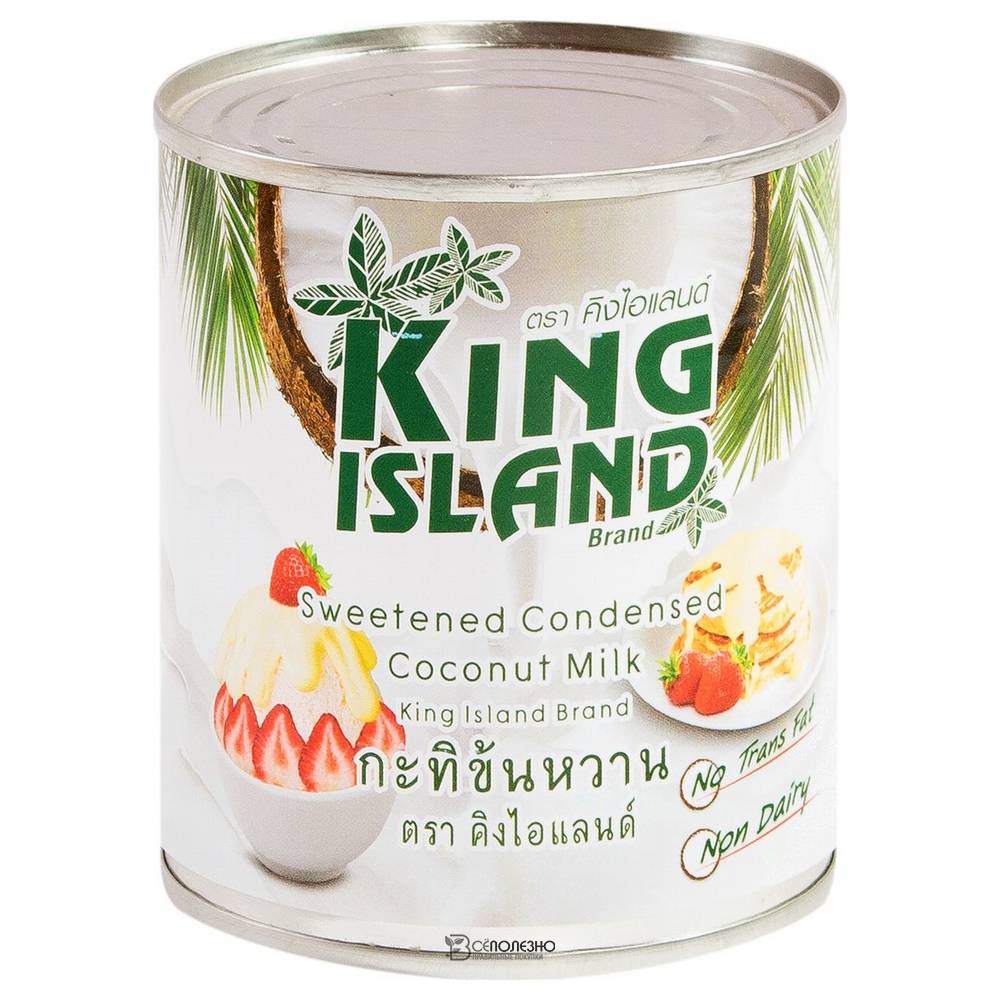 Сгущенное кокосовое молоко KING ISLAND 380 гр 108379