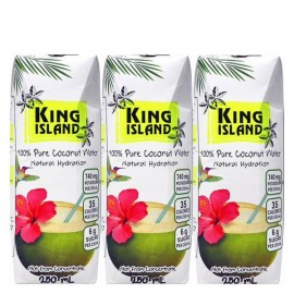 Кокосовая вода без сахара KING ISLAND 100%  250 мл 108383