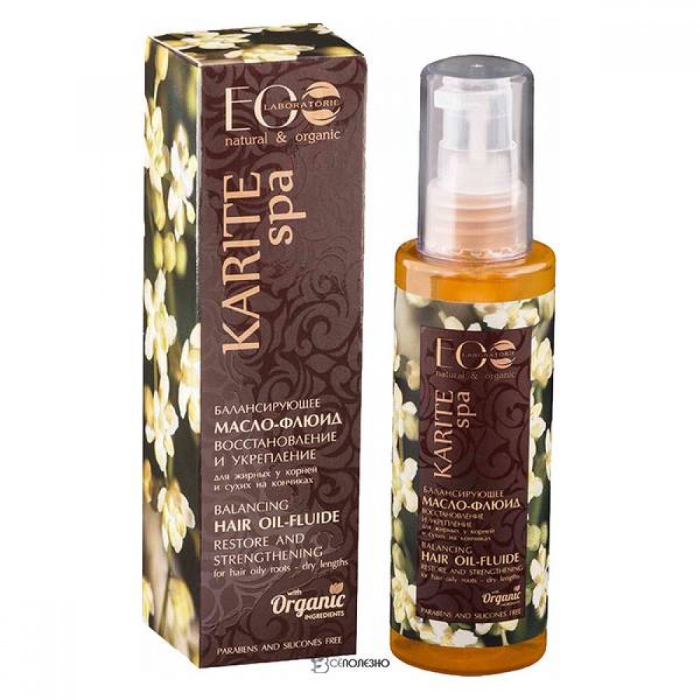 Масло-флюид для волос балансирующее Spa Для восстановления сухих кончиков волос 100 мл Eco Laboratorie 108431
