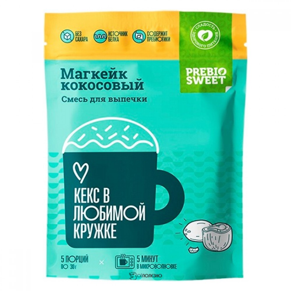 Магкейк кокосовый 150 г PREBIOSWEET 108437