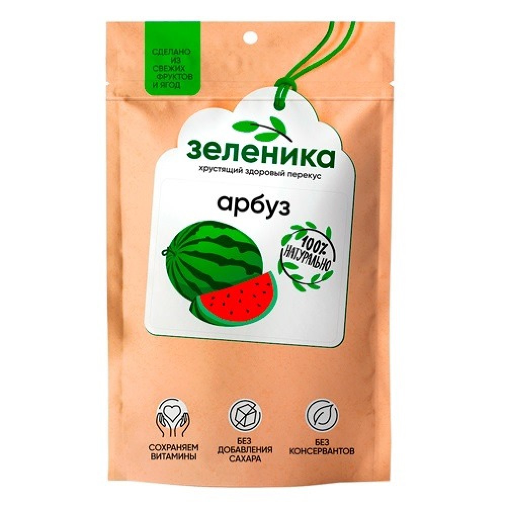 Здоровый ягодный перекус из арбуза Зеленика 20 г 108833