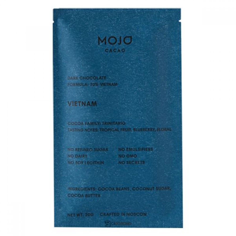 Шоколад горький Cacao 70% - Vietnam 20 г Mojo 109105