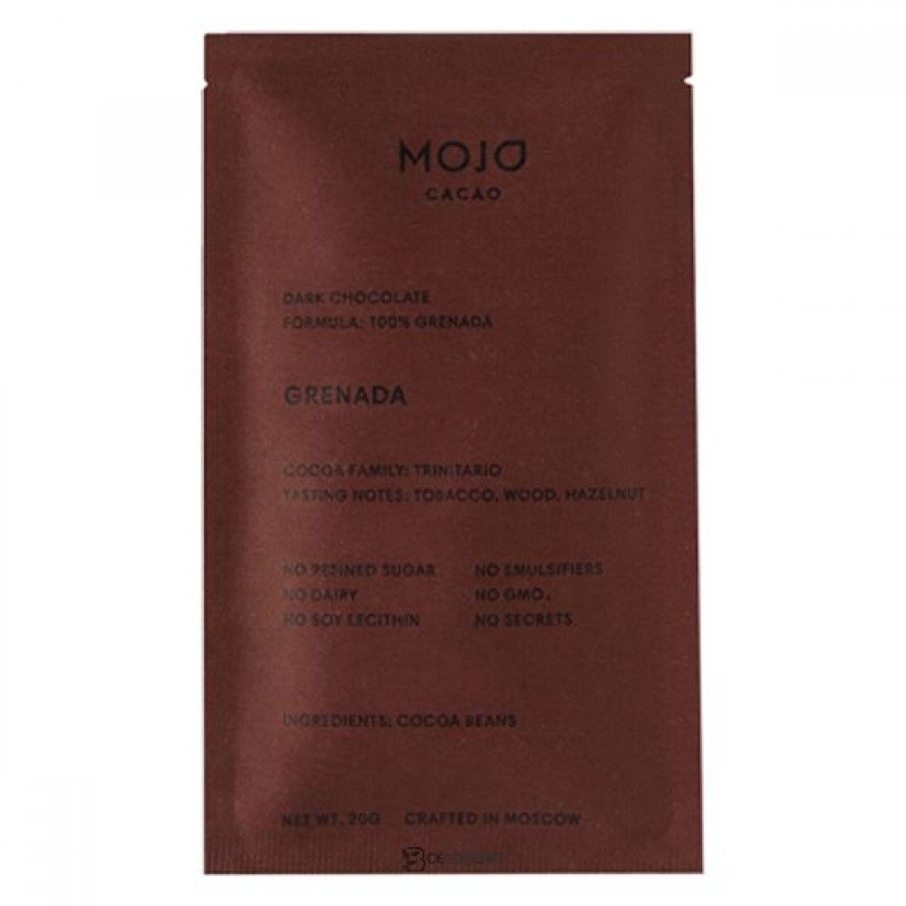 Шоколад горький Cacao 100% - Grenada 20 г Mojo 109106