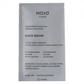 Шоколад белый Cacao с обжаренным черным кунжутом - Black Sesame 20 г Mojo 109109