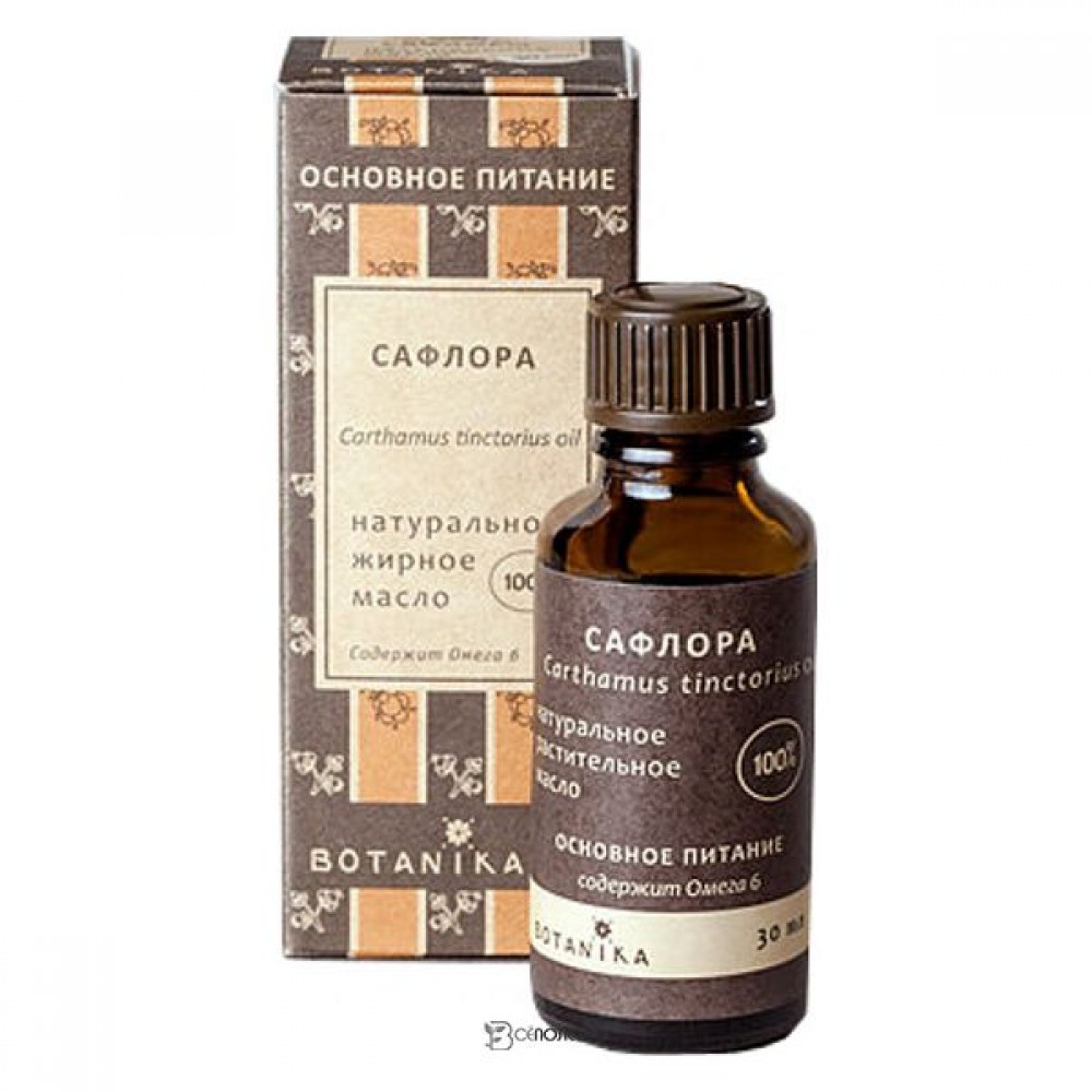 Жирное масло Сафлор 100% 30 мл Botavikos 109352
