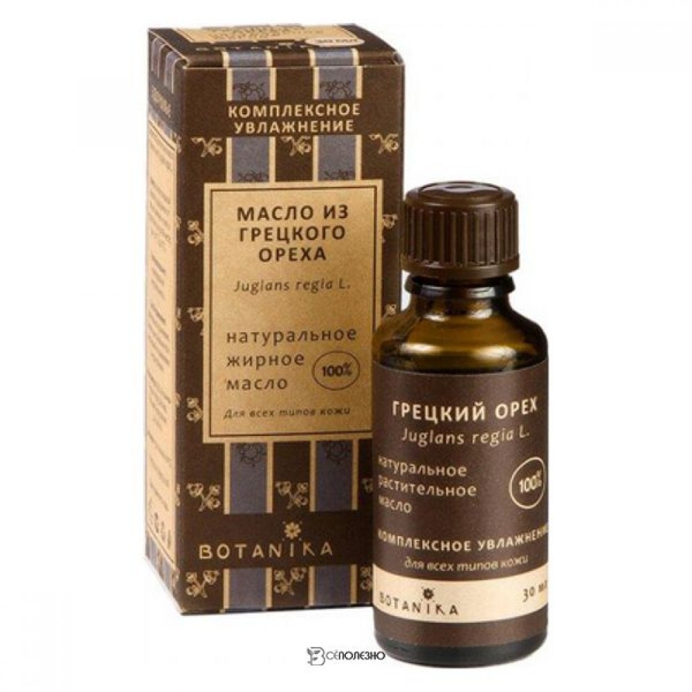 Жирное масло Грецкий орех 100% 30 мл Botavikos 109382