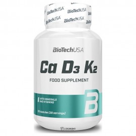 Витамины Ca-D3-K2 90 капс Biotech USA 109761