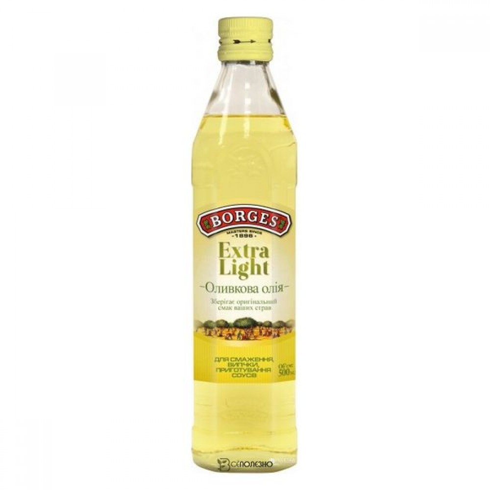 Масло оливковое BORGES рафинированное с добавлением масел Extra light olive oil 500 мл BORGES 109782