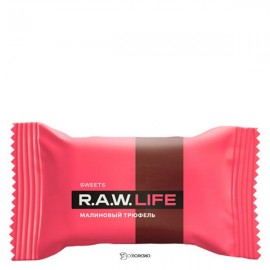 Конфета Малиновый трюфель 18 г RAW LIFE 109804