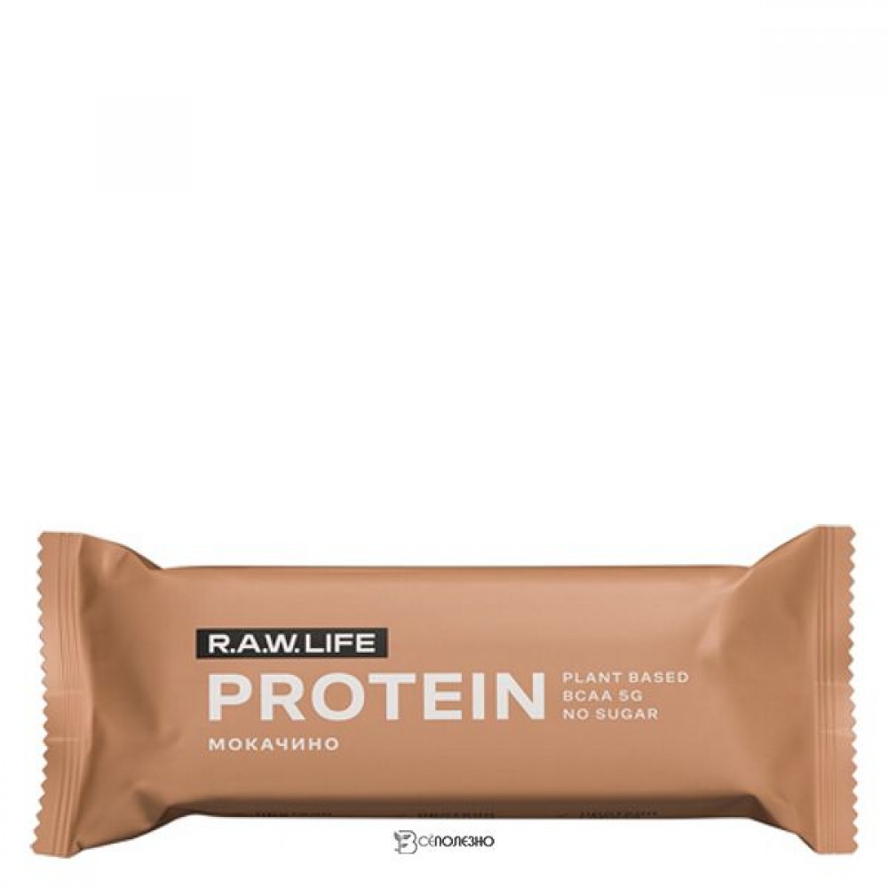 Батончик протеиновый Мокачино 43 г RAW LIFE 109816