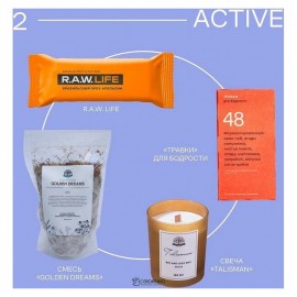 Батончик орехово-фруктовый Бразильский орех-Апельсин 47 г RAW LIFE 109818