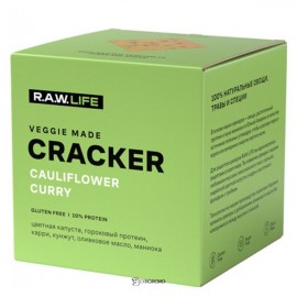 Крекеры Enjoy&Crack Cauliflower curry безглютеновые 75 г RAW LIFE 109832