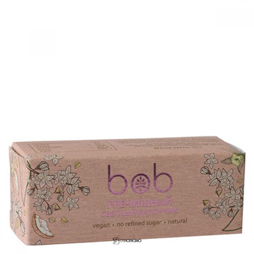 Батончик из белого шоколада с гречишным чаем 2 шт bob 109873