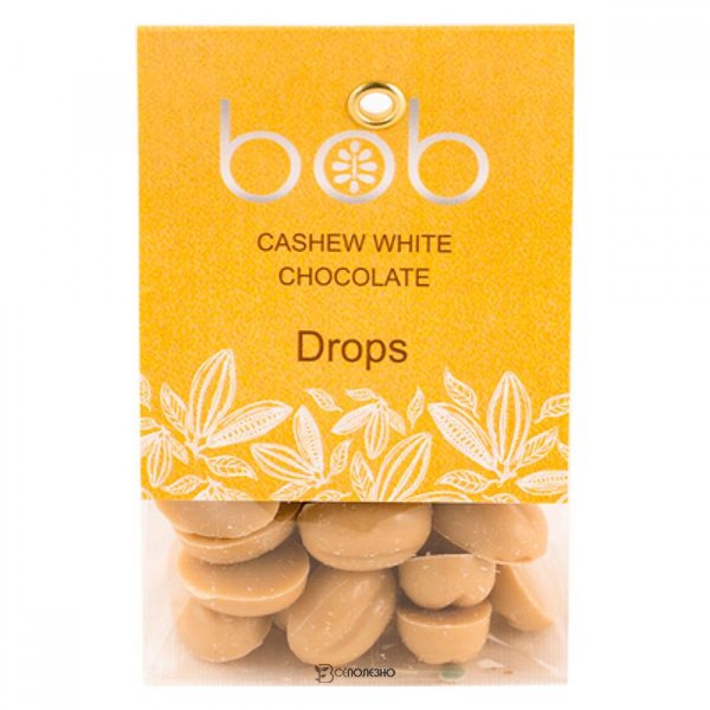 Зёрна из белого шоколада с кешью и зелёной гречкой 50 г bob 109886