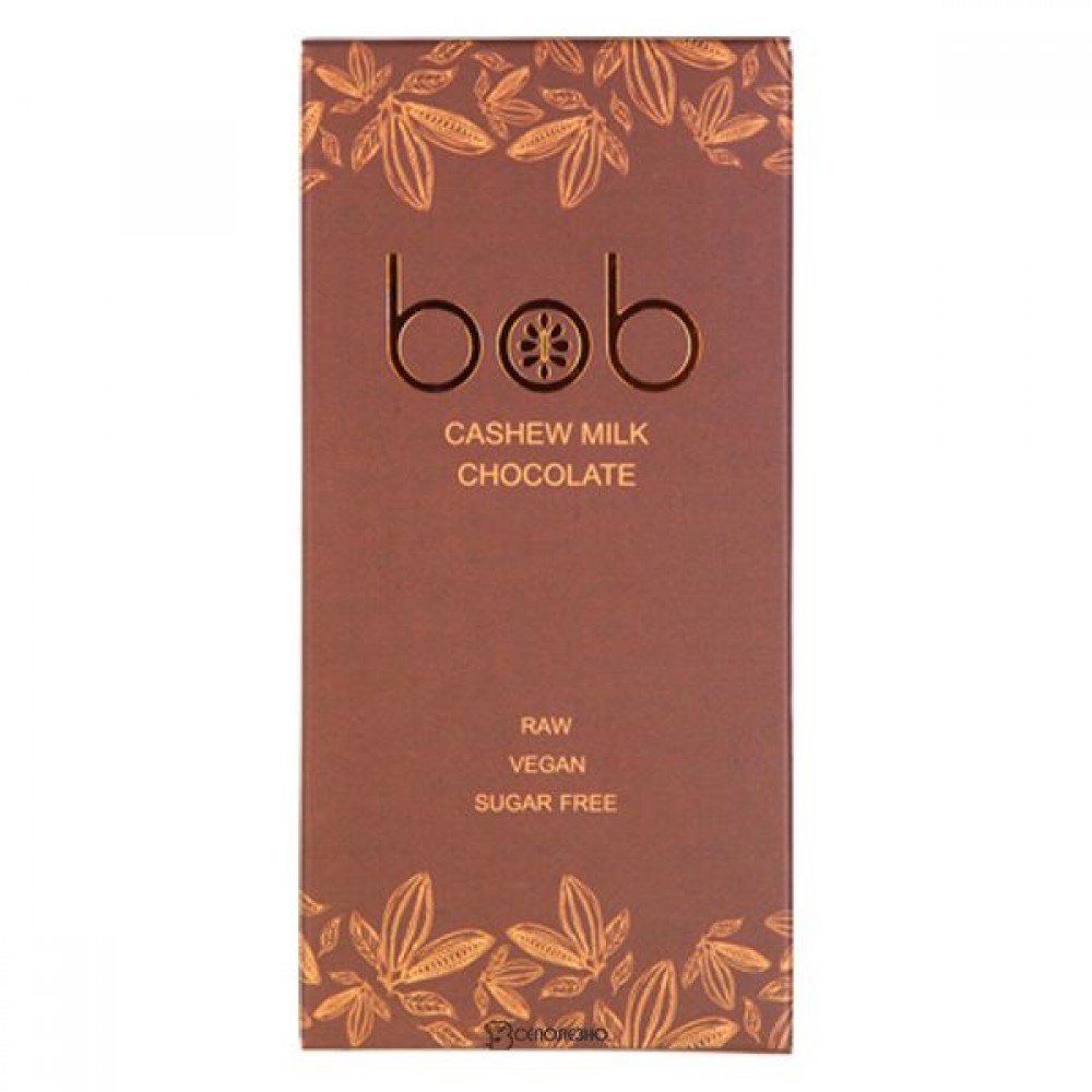 Шоколад молочный на молочке из кешью 50 г bob 109888