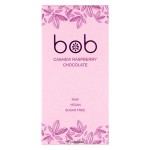 Шоколад белый с малиной на молочке из кешью 50 г bob 109895